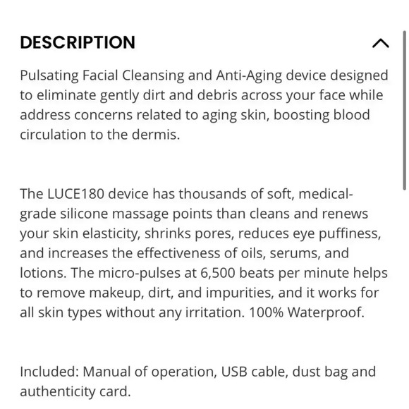 NIB LUCE 180 Facial Cleansing and anti-aging device - Picture 8 of 8